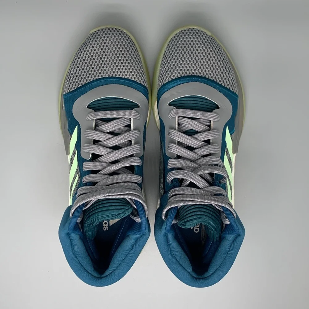 Adidas Marquee Boost Tech Mineral‎ Glow Basketball Shoes F97277 Men's Sz 9.5